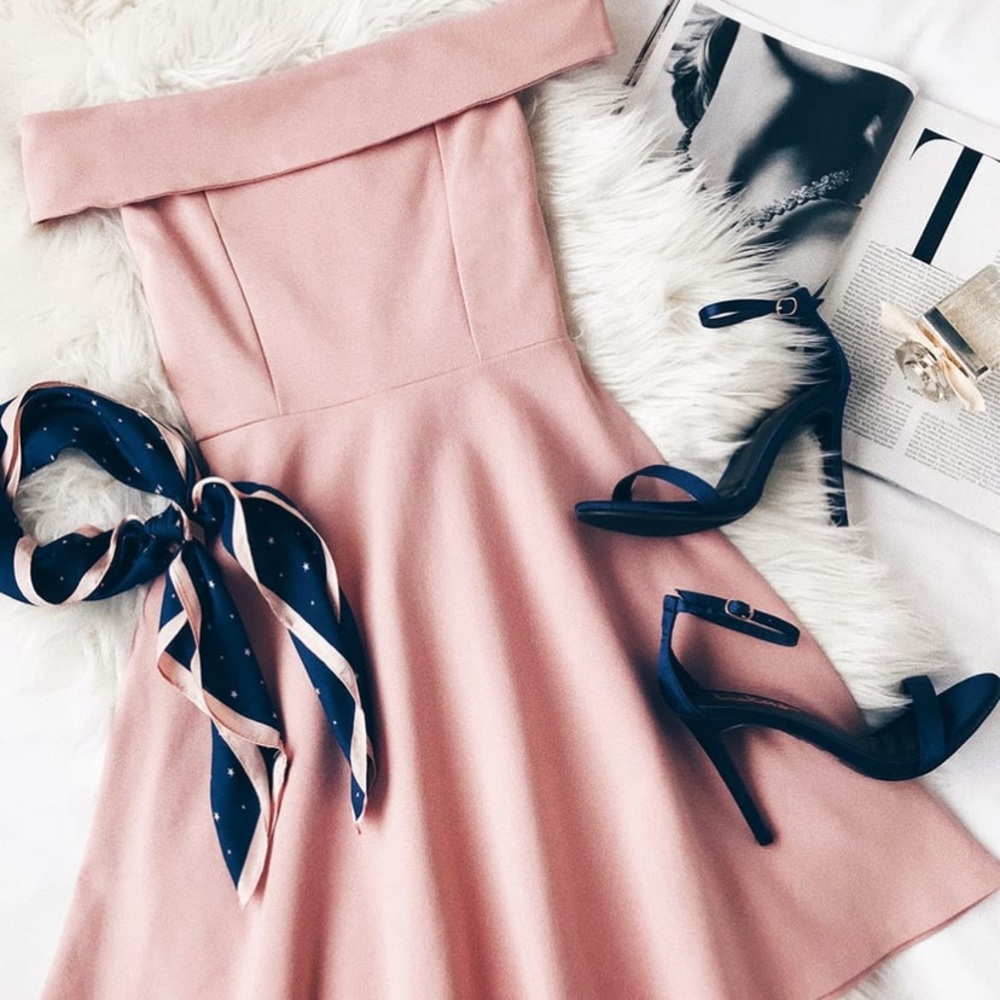 Season of Fun Off Shoulder Dress - Picture 2 of 5